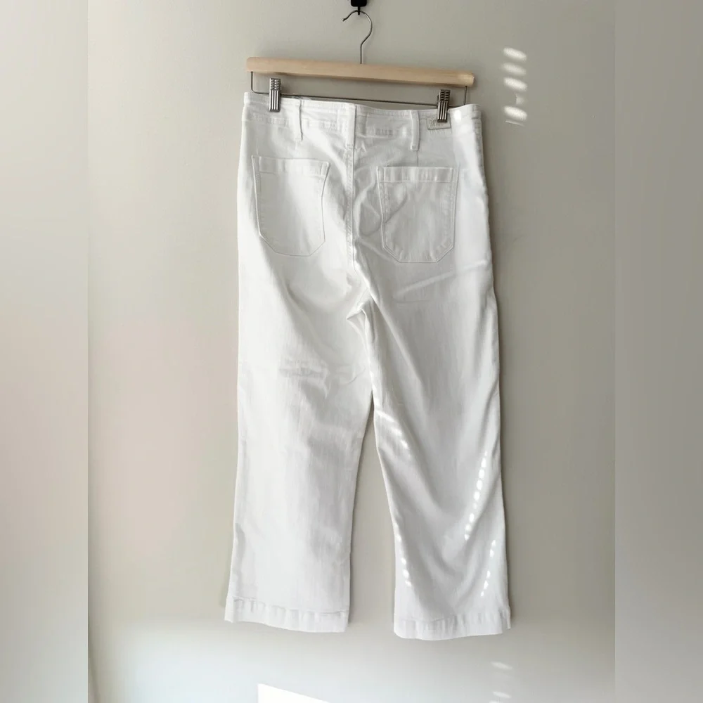 Paige Nellie Cropped White Jeans, NWT - Picture 7 of 7